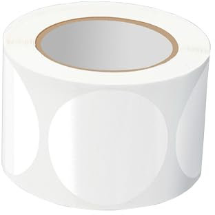 Transparente runde Siegelaufkleber, selbstklebende PVC-Aufkleber, Verpackungsetiketten für Briefumschläge, Karten, Versandkartons, Verpackungen, 500 Stück