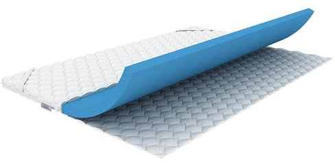 REM-Sen Matratzentopper 180x200 cm Höhe 6 cm, Gelschaum Härtegrad H2 Weich, Atmungsaktiver Gel Topper, Druckentlastend Matratzenauflage mit abnehmbarem Mikrofaser Bezug (waschbar 60°C), Eckgummis