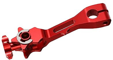 Garneck suministros para modificar motocicletas motor motoazadas freno balancín accesorio de modificación de ajuste de reacondicionamiento de motocicletas aleación de aluminio rojo