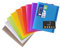 Lot 5 Cahiers 17 x 22 cm 96 Pages Grands Carreaux Couverture Polypro Rabats + 1 Index Adhesif Blumie (5 Kover)