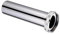 1 tubo flessibile di scarico for lavabo in acciaio inossidabile cromato, lunghezza 12,5/15/30 cm, for lavandino del bagno da 1-1/4'(30CM)