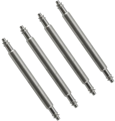 Perni a molla di alta qualità da 20 mm, diametro 1,8 mm, confezione da 4, in acciaio inossidabile, riparazione di orologi e cinturini, set di barre a molla di ricambio, ideali per cinturini e