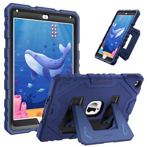Fintie Funda para iPad 6ª y 5ª generación (modelo 2018/2017, 9,7 pulgadas), iPad Air 2 (9,7 pulgadas), resistente a los golpes, con soporte, resistente a los niños, funda resistente a los niños para