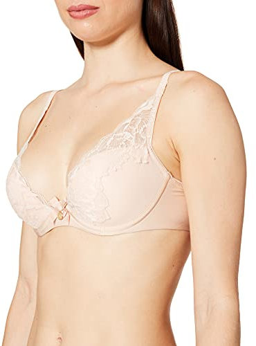 Chantelle ORANGERIE, Tief Ausgeschnittener T-Shirt-BH, Damen Unterwäsche, Rose Fumée, 70 / 70D