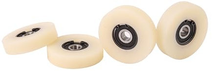 Smart Machines x 50 mm Durchmesser gefräste Nylon-Rollen hergestellt in der EU 12 mm Width- 8 mm Bearing