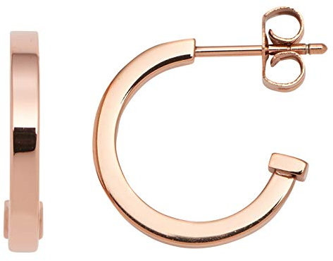 JEWELS BY LEONARDO Damen-Kreole Beauty's roségold S, Edelstahl IP roségold, Größe (B/H/T):2/15/18mm, 016755