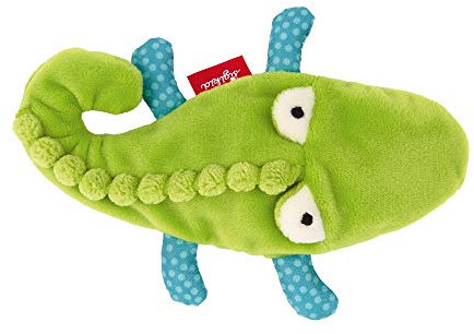 SIGIKID 42241 Granulat Krokodil Red Stars Mädchen und Jungen Babyspielzeug empfohlen ab 3 Monaten grün