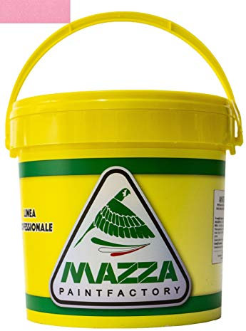 MAZZA Pittura Decorativa Per Interni Brillantinata Glitterata Lt 5 Dusk Colorificio Vernice Brillantini Glitter Muro Idropittura Murale Colorata (Rosa Medio Dk4058)