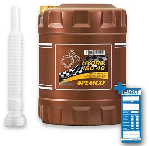 10L Pemco Hydrauliköl Hydro ISO 46 Mineralöl HLP 46 Schmieröl DIN 51424-2 Öl + Abfüllschlauch