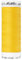 Mettler Nähfaden, Gelb, 130 m, Polyester, 100% PTT, Dehnung ca. 65%, Nadelstärke 70-80, Hoch elastisch für dehnbare Stoffe