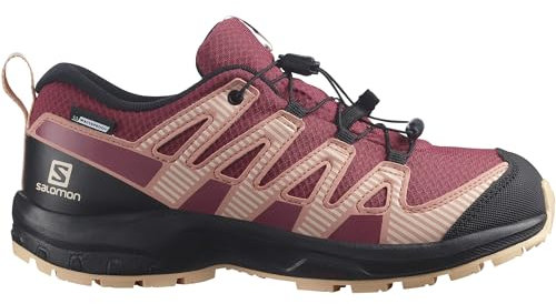 Salomon XA PRO V8 Climasalomon Waterproof Scarpe da Outdoor da Bambini, Calzata precisa, Grip su Tutti i Terreni, Look Sportivo, Earth Red, 33