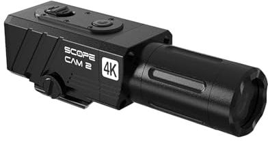RunCam ScopeCam2 4K Airsoft Kamera 4xDigital Zoom HD Mini WiFi Action Kamera für Airsoft Paintball Jagd taktisches Training mit Aufnahme Schalter Kabel