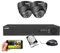 maisi 4 Channel 1080P DVR CCTV Security Camera System w/ 500GB HDD, 2x 2MP Surveillance Dome Camera, Night Vision, Email & APP Alert, Indoor Use Only