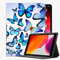 Caso per il nuovo iPad 10.2 2020/2019 - IPAD 8 ° / 7 ° cover Generation Cover,Butterfly Colorato Blu Drawing Art Beautiful Pad121 Caso Slim Cover Shell per iPad iPad 10.2 pollici
