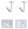 Speaker Wall Mount Brackets for Bose UB-20, UB-20 Series II, Wall Mount Ceiling Bracket for Lifestyle 600 ST535 ST525 ST520 535III 525III CM520 SoundTouch JC-II AM6-V AM10-V AM10IV (Pack of 2)-White