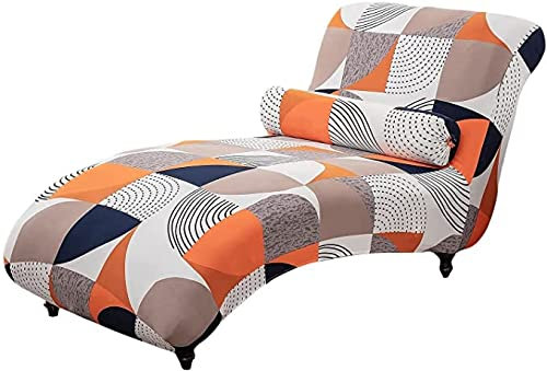 QHDXL Stretch Relaxliege Schonbezug ohne Armlehnen Elastische Chaiselongue Schonbezüge Abdeckung Liegesessel Bezug Sofabezug rutschfest Relaxsessel Bezüge Hellgrau (Color : Color-11)