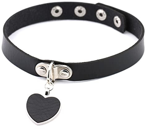 HCMA Harajuku Nachtclub Punk Schwarz PU Leder Halskette Für Frauen Goth Spike Halsband Halskette Paar Schmuck Egirl Cosplay Party Geschenke