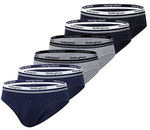Nottingham Slip Uomo Cotone Elasticizzato Pacco da 6pz, Art. SM80 Assortito L