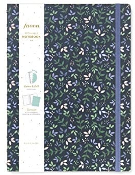 Filofax Garden Notizbuch, A4, nachfüllbar, Dusk