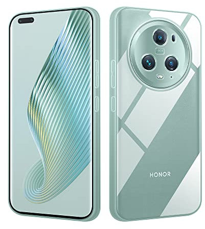 HSP Cover per HONOR Magic5 Pro [repellente alla polvere] Custodia protettiva in silicone TPU premium | antigraffio antiurto Protezione della fotocamera | Vestibilità perfetta | Trasparente