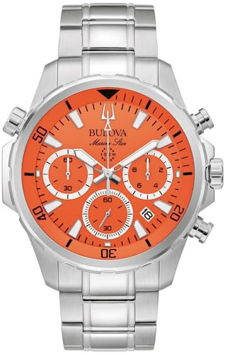 Bulova Herren Analog Quarz Uhr mit Edelstahl Armband 96B395