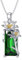 LONAGO Lilie Blume Halskette 925 Sterling Silber Erstellt Smaragd Mai Geburtsstein mit Lilie Blume Anhänger Halskette für Frauen