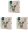 PAW Decor Collection x PAW Decor Collection cm 3-lagige Papierservietten. 20 Stück. Gedruckt mit wasserbasierten Farben. Tischdekoration. Natur, Hirsc, Paw_022022, Deer, 33 x 33 cm (Packung mit 3)