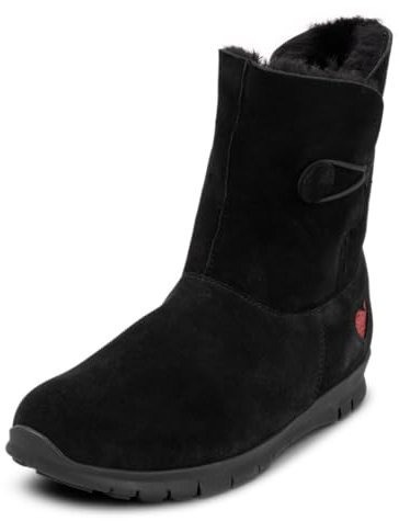 VITAFORM Winterboots Damen gefüttert – Gefütterte Stiefel für Damen – Rutschhemmend, Leicht und besonders Warm schwarz 38