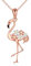 VONALA Flamingo Geschenke für Damen Mädchen - 925 Sterling Silber Hypoanaphylaxie Kette Anhänger Halskette Rose Gold Plattiert - Schmuck für Frauen Frau Flamingo Liebhaber