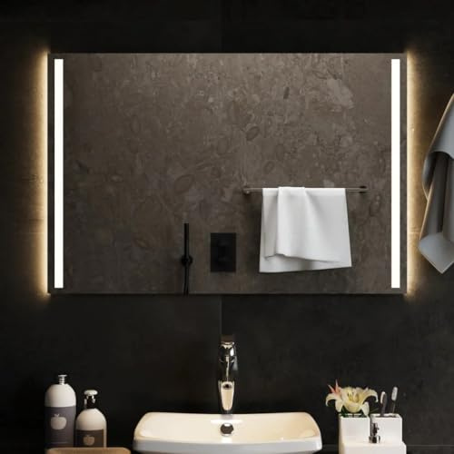 vidaXL LED-Badspiegel 90x60 cm