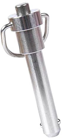 Sharplace Hochwertiger Kugelsperrbolzen Φ 6 mm mit praktischem Ringgriff, Rostschutz, 15mm