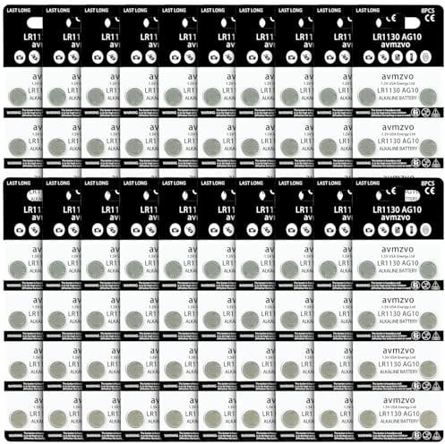 LR1130 Batterien Knopfzellen AG10 LR 1130 Batterie 1.5V (160 Stück) LR54 1131 189 Alkaline Knopfzelle Ohne Quecksilber【3 Jahre Garantie】