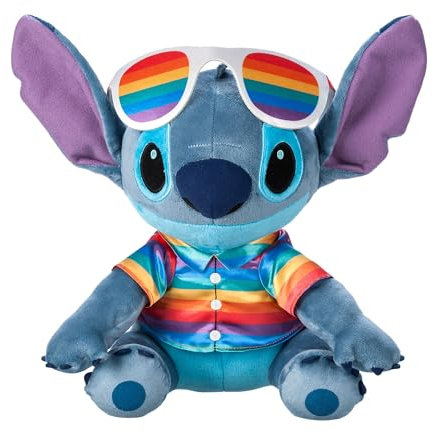 Disney Store Offizielles Stitch Pride Kollektion Kuscheltier, Lilo & Stitch, 32cm, Kuschelige Plüschfigur für Kinder, Geeignet für Alle Altersgruppen
