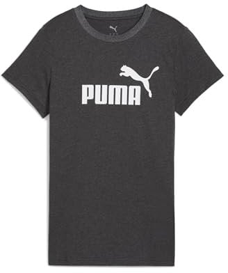PUMA Ess No. 1 Logo Tee, Magliette Unisex - Adulto, Dark Gray Heather, S