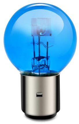 SOFOC-BA20D Motorrad Halogenscheinwerfer G40 Lampe Abblend-/Fernlicht Design 12V 45/40W Weiß 800LM Doppelkontakt Plug & Play 1Stk