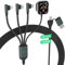 100W Multi Charging Cable for Apple Watch Charger,4 in 2 10FT USB C/A 90 Degree Portable Travel Watch & Phone Charger,MFi Certified & Sync Compatible with All iWatch iPhone MacBook iPad Galaxy S23