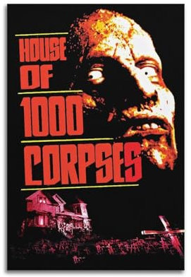 MHEGSNGA Poster House of 1000 Corpses, Vintage-Kunst, Raumdekoration, ästhetische Schlafzimmerdekoration, Leinwandposter für Schlafzimmer, 30 x 45 cm, ungerahmter Stil