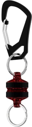 Supoion Angeln Magnet Clip mit Karabiner Angeln Magnet Netz Release Halter Magnete Clip Kescher Verbinder