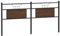 vidaXL Tête de lit chêne Marron 160 cm Bois d'ingénierie et Acier, Panneau de tête, tête de lit pour lit Double, tête de lit Double