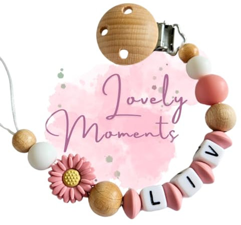 Lovely Personalisiertes Baby Geschenk, Mädchen/Junge, verschiedene Farb-Varianten Daisy (1.Altrosa)