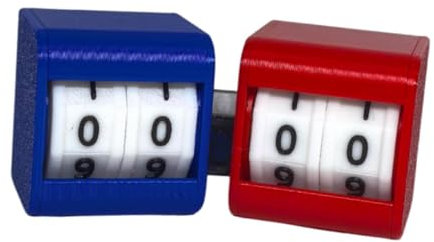 rockible Snooker Anzeigetafel Mini Punktezähler Billard für Volleyballspiele, Style B