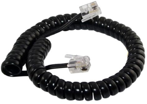 Sehuby Cordon de combiné téléphonique RJ9 RJ11 4P4C enroulé pour des appels clairs et une durabilité 200 cm 300 cm