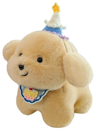 champracer Golden Retriever Kuscheltier,Baby Plüschtier Stofftier,Lebensecht Hunde Tier Plüsch Puppe Kawaii Ausgestopftes Plüschhund,Plüsch Spielzeug für Kinder Jungen Mädchen (30 cm,Tortenstil)