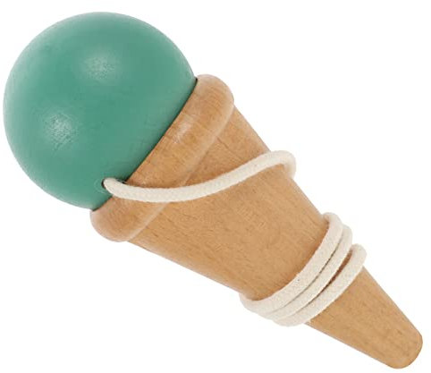 FOYTOKI Holz Kendama Spielzeug Kinder Hand Augen Koordination Übung Ball Spielzeug Mit Stabilem Seil Und Holzgriff Traditionelles Geschicklichkeitsspiel Für Kinder Und Bastler