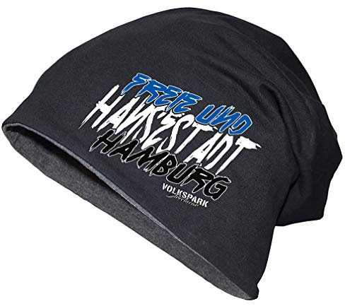 Oversize-Beanie Freie-und-Hansestadt-Hamburg (Denkelgrau)