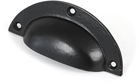 From The Anvil Plain Drawer Pull - Black 83680