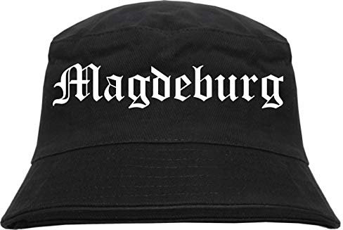 HB_Druck Magdeburg Fischerhut Bucket Hat Fischerhut L/XL Schwarz