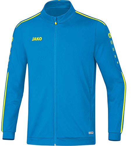 JAKO Kinder Striker 2.0 Polyesterjacke, blau/Neongelb, 116, JAKO blau/Neongelb
