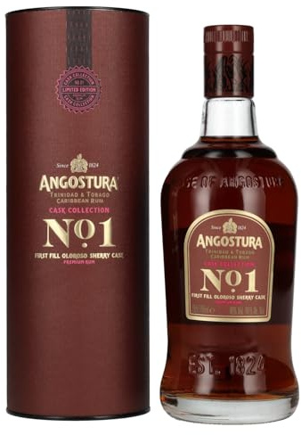 Angostura No.1 | Ultra Premium Caribbean Rum | 40% ABV | 70cl | Limited Edition | Oloroso Sherry Cask Finish | Full bodied | Notes of Roasted Nuts & Sherry