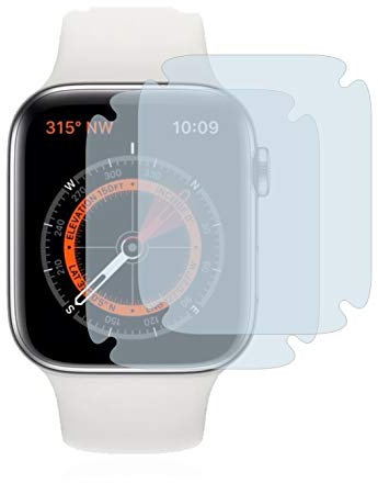 BROTECT Protector Pantalla Completa para Apple Watch Series 5 (44 mm) (2 Unidades) 3D Curvo